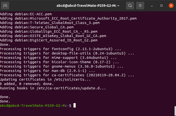 Then execute the following command on the Ubuntu terminal to install Java Runtime Environment.