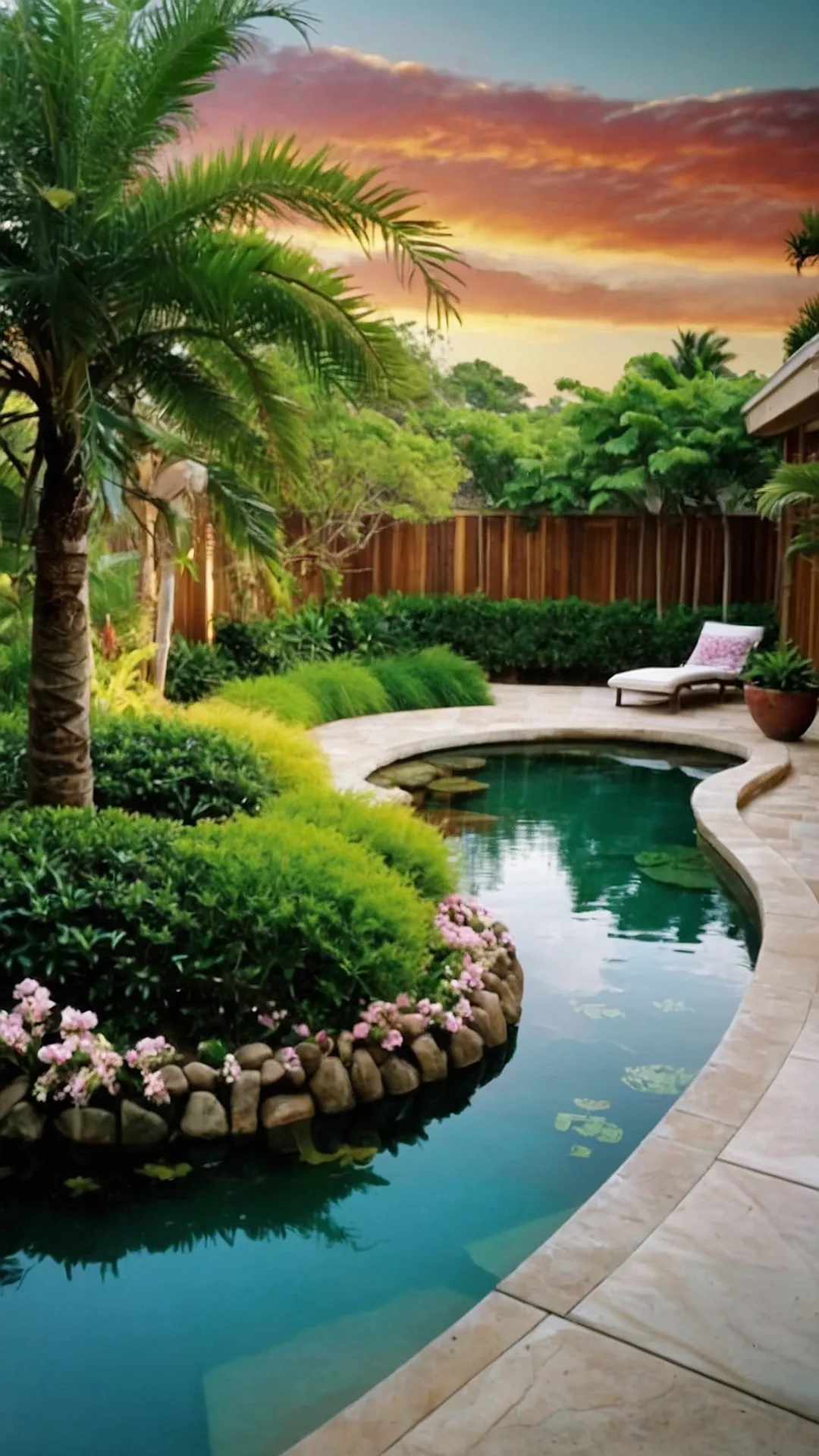 Exotic Escape: Tropical Backyard Retreat