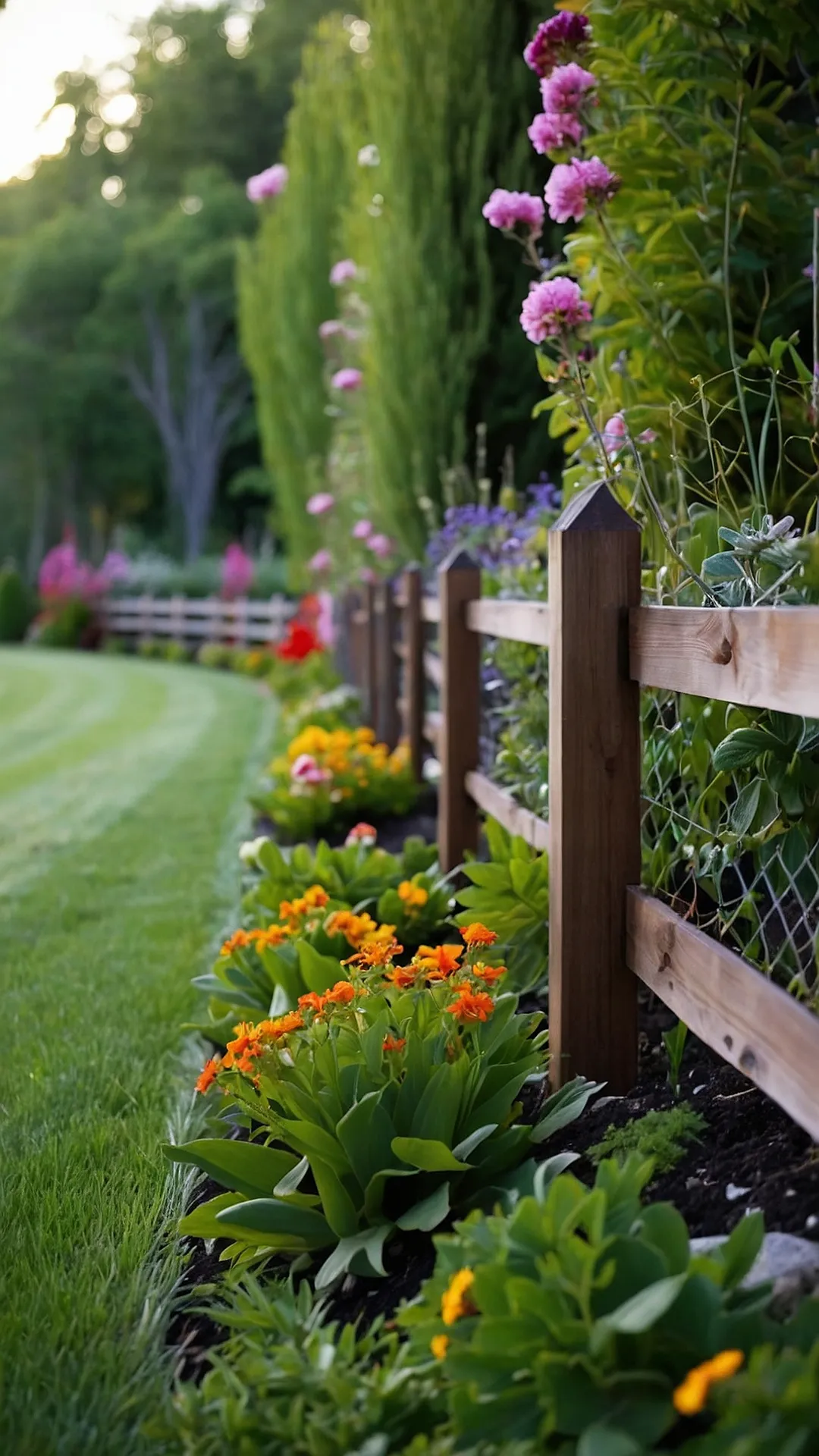 Edge Elegance: Creative Fence Line Landscaping Solutions