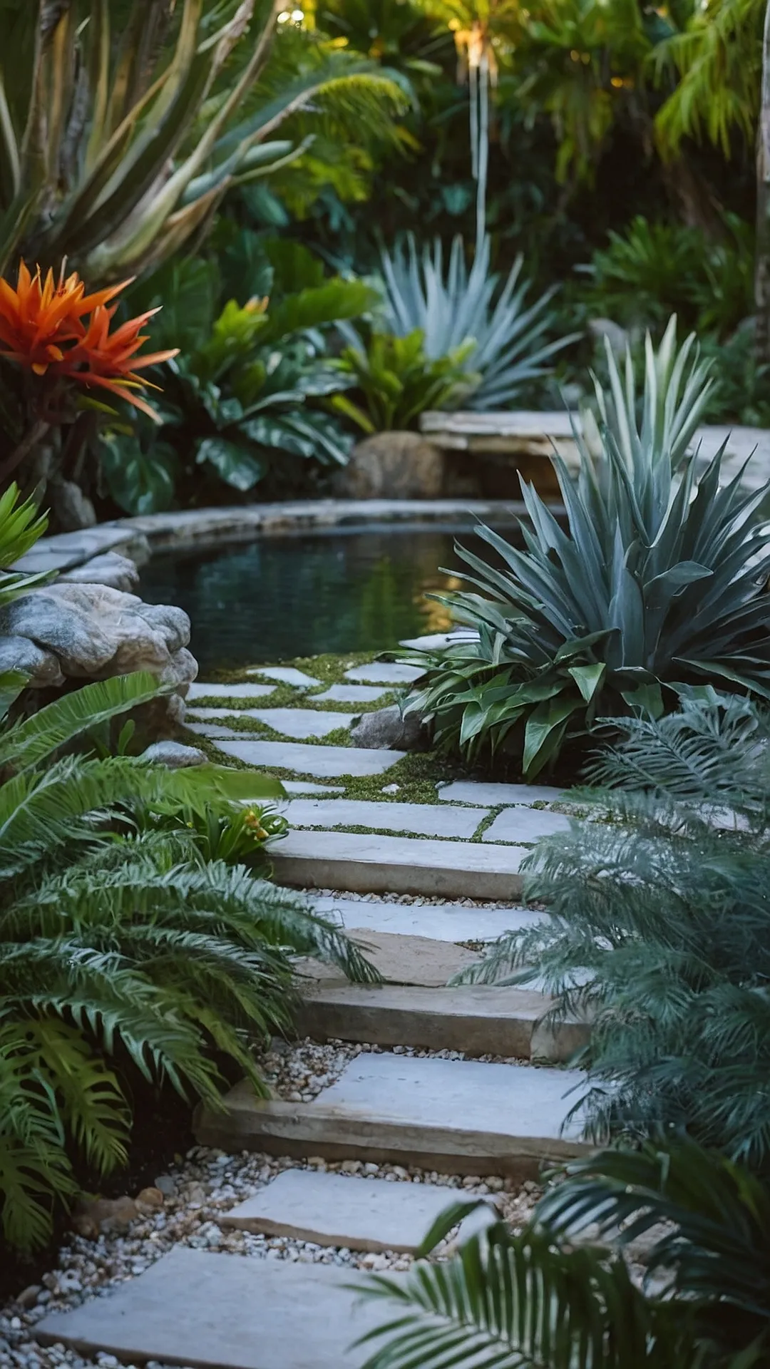 Embrace Nature with Inviting Tropical Inspired Backyard Landscapes