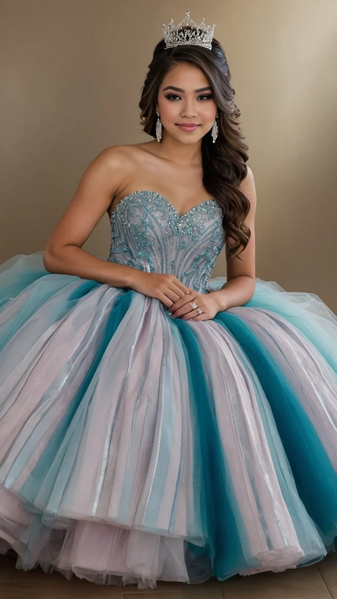 Enchanting Tiara Trends: Quinceañera Hairstyle Ideas