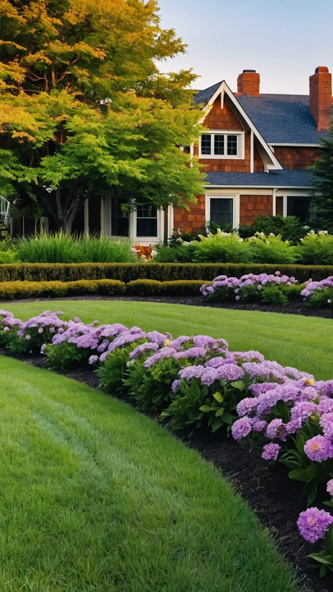 Bamboo Borders: Stylish Landscaping Along the Fence Line