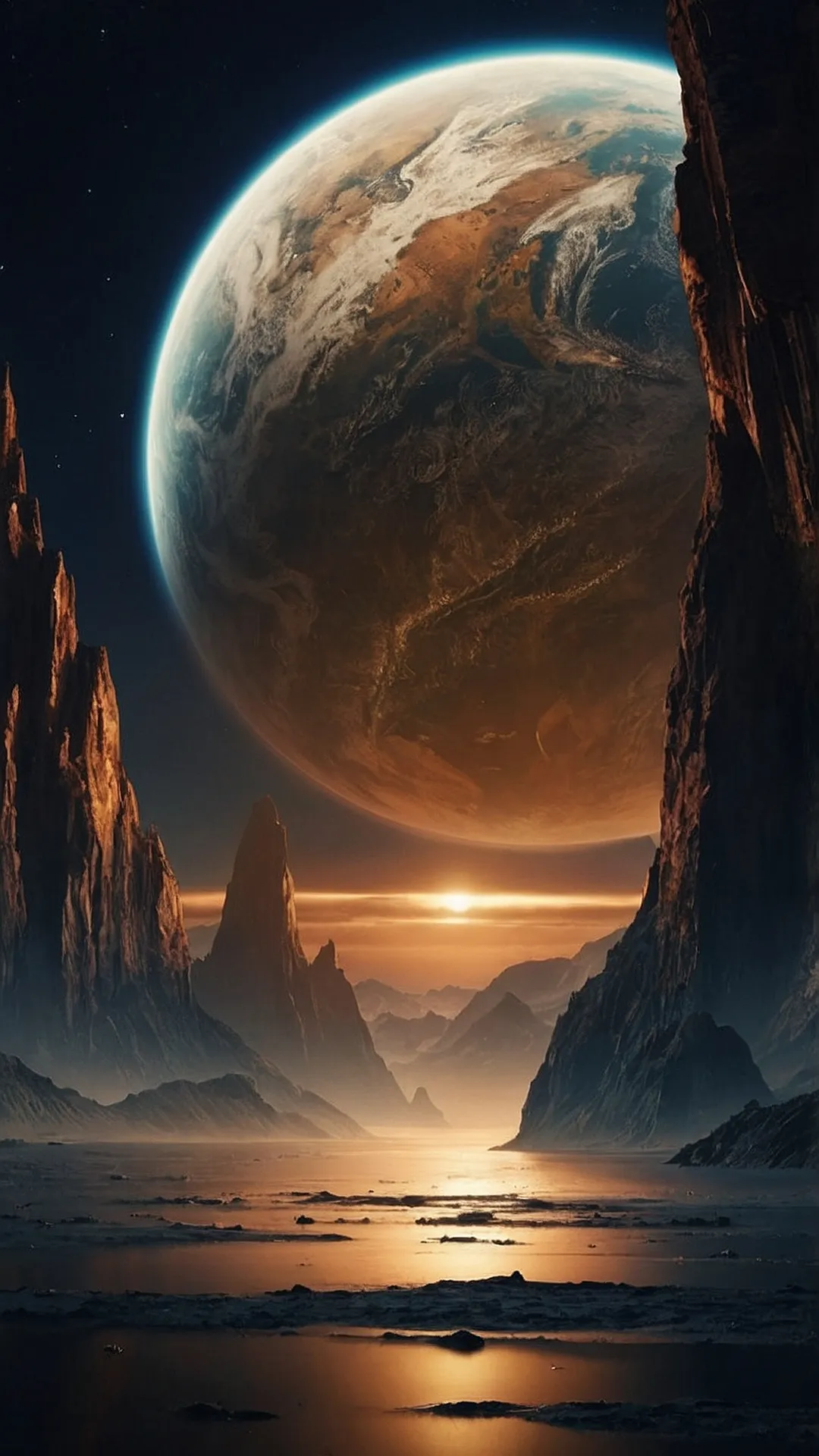 Astral Visions: Otherworldly Planet Wall Decor