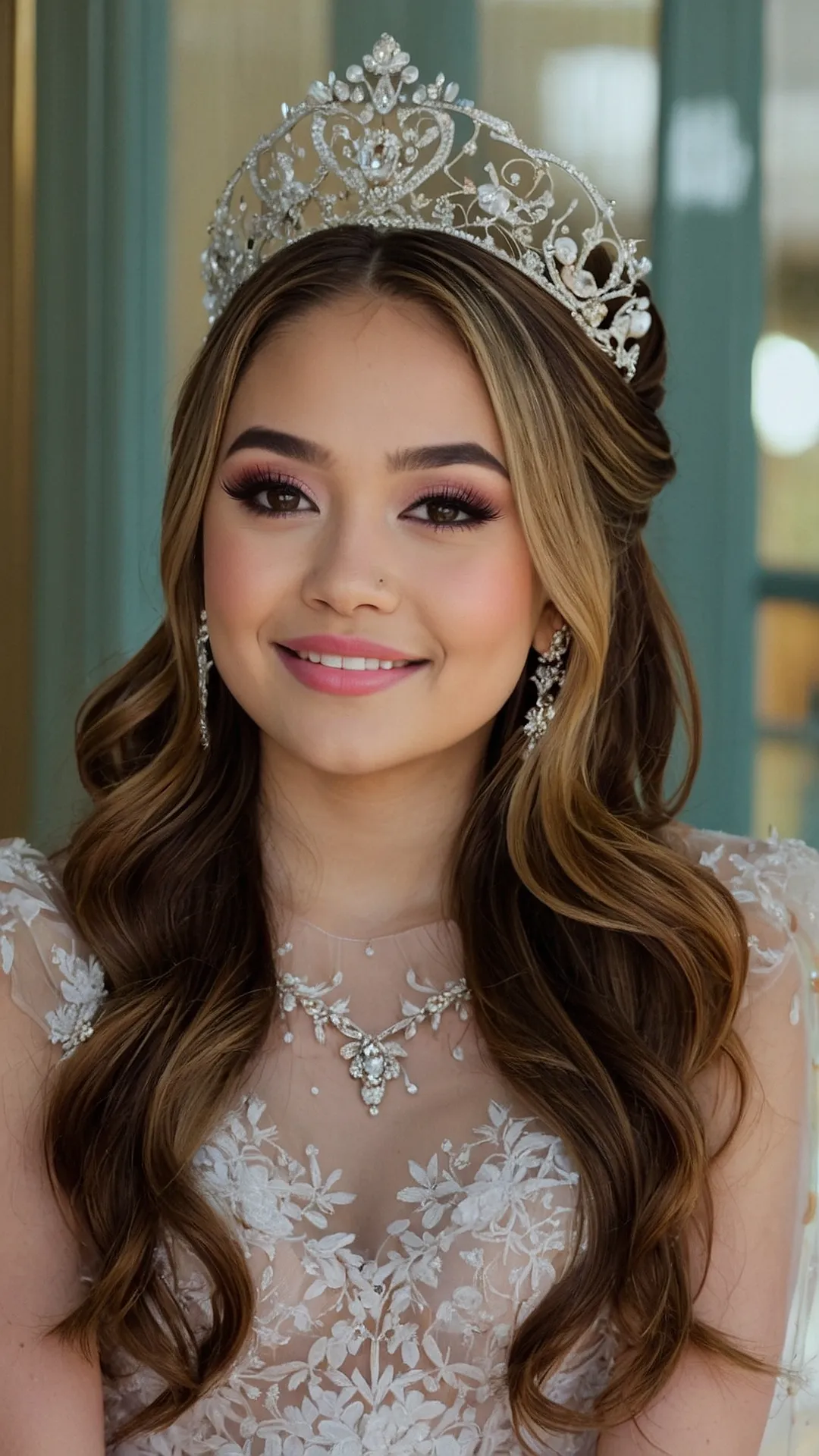 Crowning Achievements: Quinceañera Crown Hairstyle Inspiration