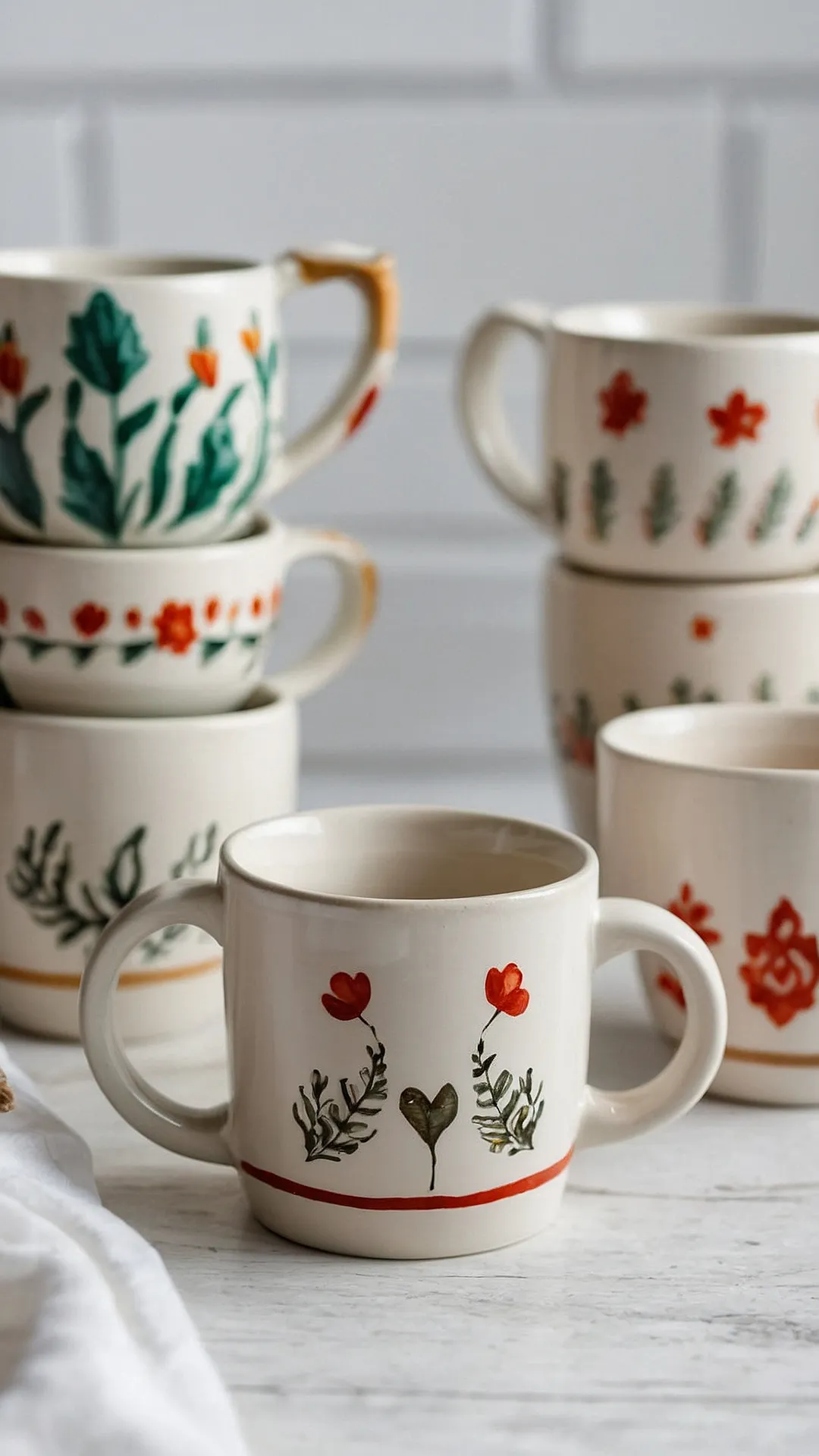 Colorful Handmade Mug Ideas to Brighten Your Kitchen Collection