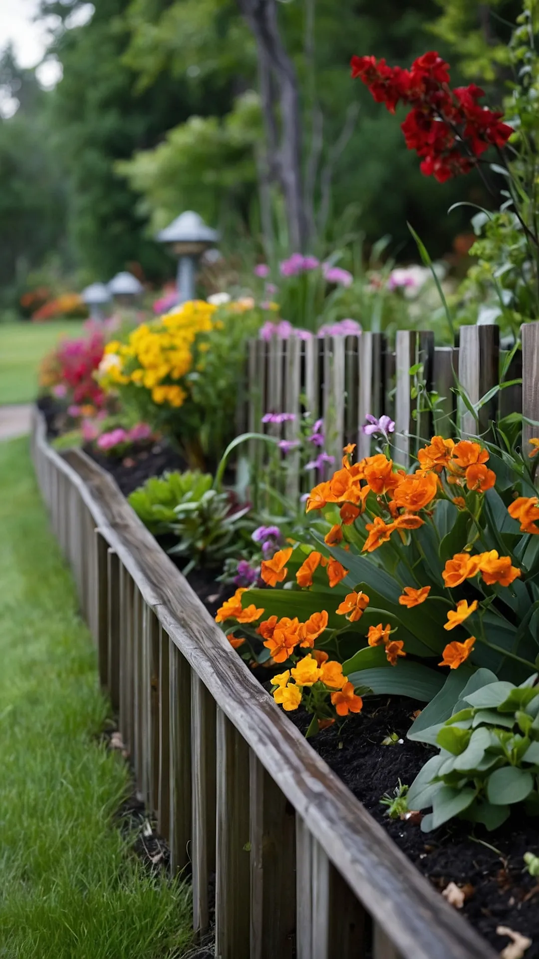 Pathway Palms: Tropical Fence Line Landscaping Concepts