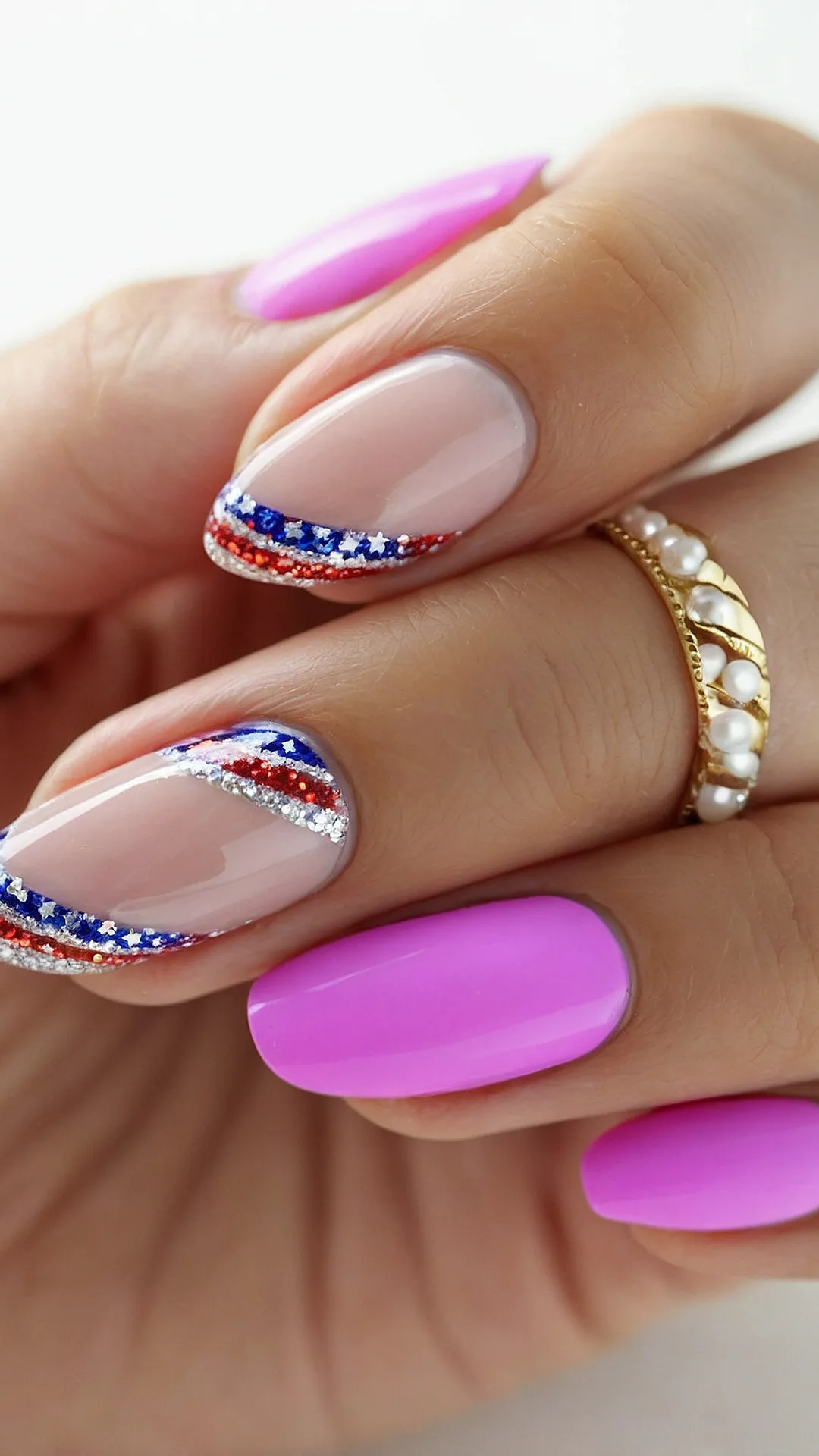 Stars, Stripes, and Sparkle: Festive 4th of July Nails