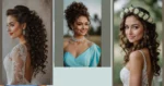 Let Your Curls Shine: 21 Charming Bridal Hair Concepts for Naturally Curly Hair**  
**